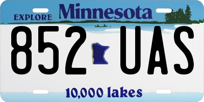 MN license plate 852UAS