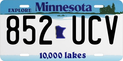 MN license plate 852UCV