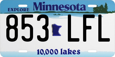 MN license plate 853LFL