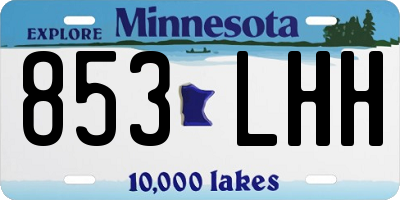 MN license plate 853LHH