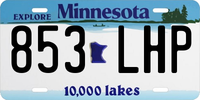 MN license plate 853LHP