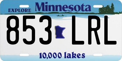 MN license plate 853LRL
