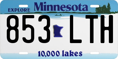 MN license plate 853LTH