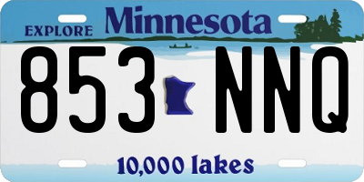 MN license plate 853NNQ