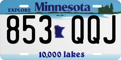 MN license plate 853QQJ