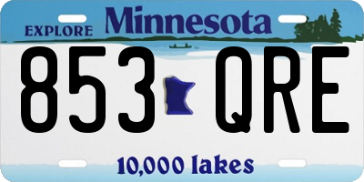 MN license plate 853QRE