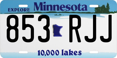 MN license plate 853RJJ