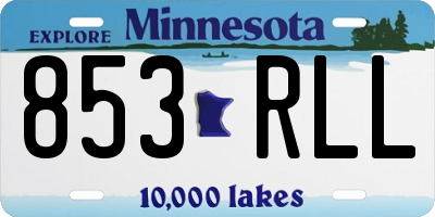 MN license plate 853RLL