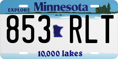 MN license plate 853RLT