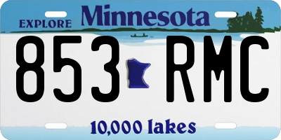 MN license plate 853RMC