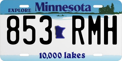 MN license plate 853RMH
