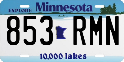 MN license plate 853RMN