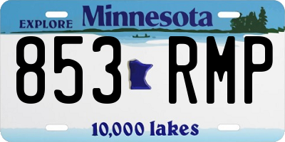 MN license plate 853RMP