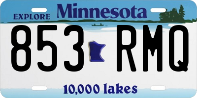 MN license plate 853RMQ