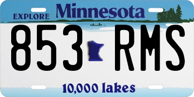 MN license plate 853RMS