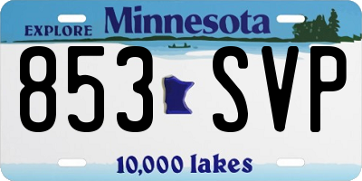 MN license plate 853SVP