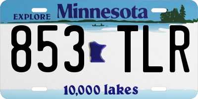 MN license plate 853TLR