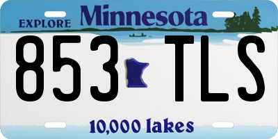 MN license plate 853TLS