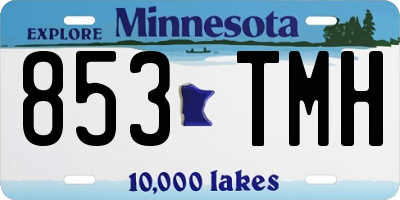 MN license plate 853TMH