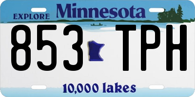 MN license plate 853TPH