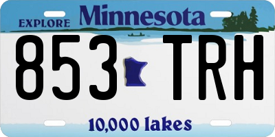 MN license plate 853TRH