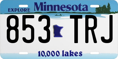 MN license plate 853TRJ