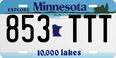MN license plate 853TTT