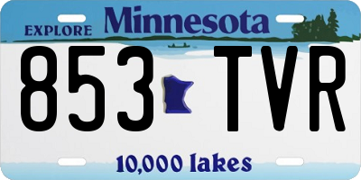 MN license plate 853TVR