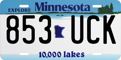 MN license plate 853UCK
