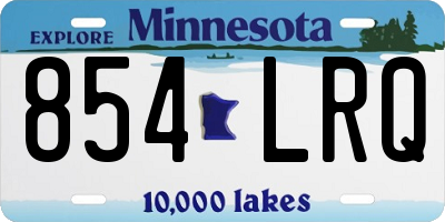 MN license plate 854LRQ