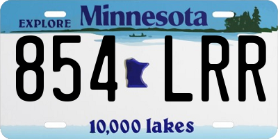 MN license plate 854LRR