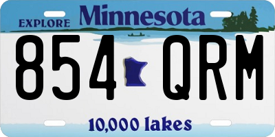 MN license plate 854QRM