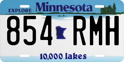 MN license plate 854RMH