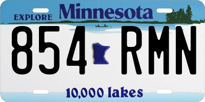 MN license plate 854RMN