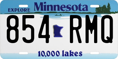 MN license plate 854RMQ