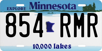 MN license plate 854RMR