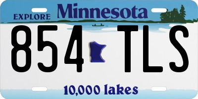 MN license plate 854TLS