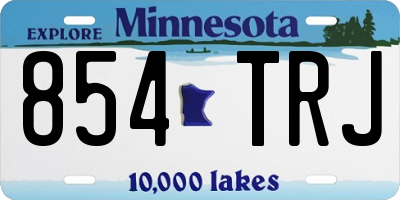 MN license plate 854TRJ