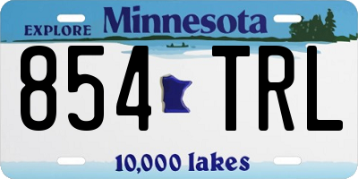 MN license plate 854TRL