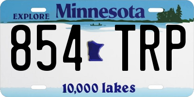 MN license plate 854TRP