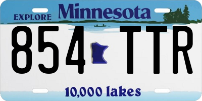 MN license plate 854TTR