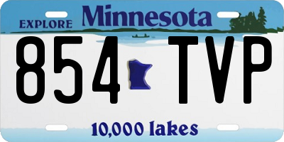 MN license plate 854TVP