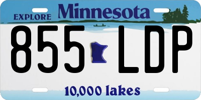 MN license plate 855LDP