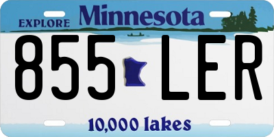 MN license plate 855LER