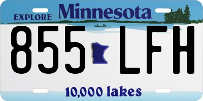 MN license plate 855LFH