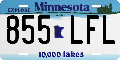 MN license plate 855LFL