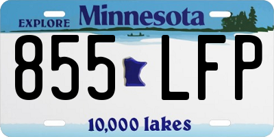 MN license plate 855LFP
