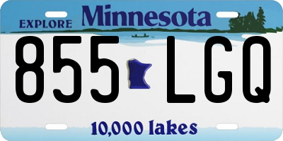 MN license plate 855LGQ