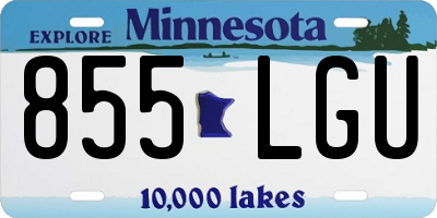 MN license plate 855LGU