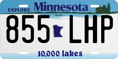 MN license plate 855LHP